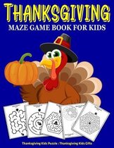 Thanksgiving Maze Game Book For Kids