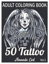 50 Tattoo Adult Coloring Book