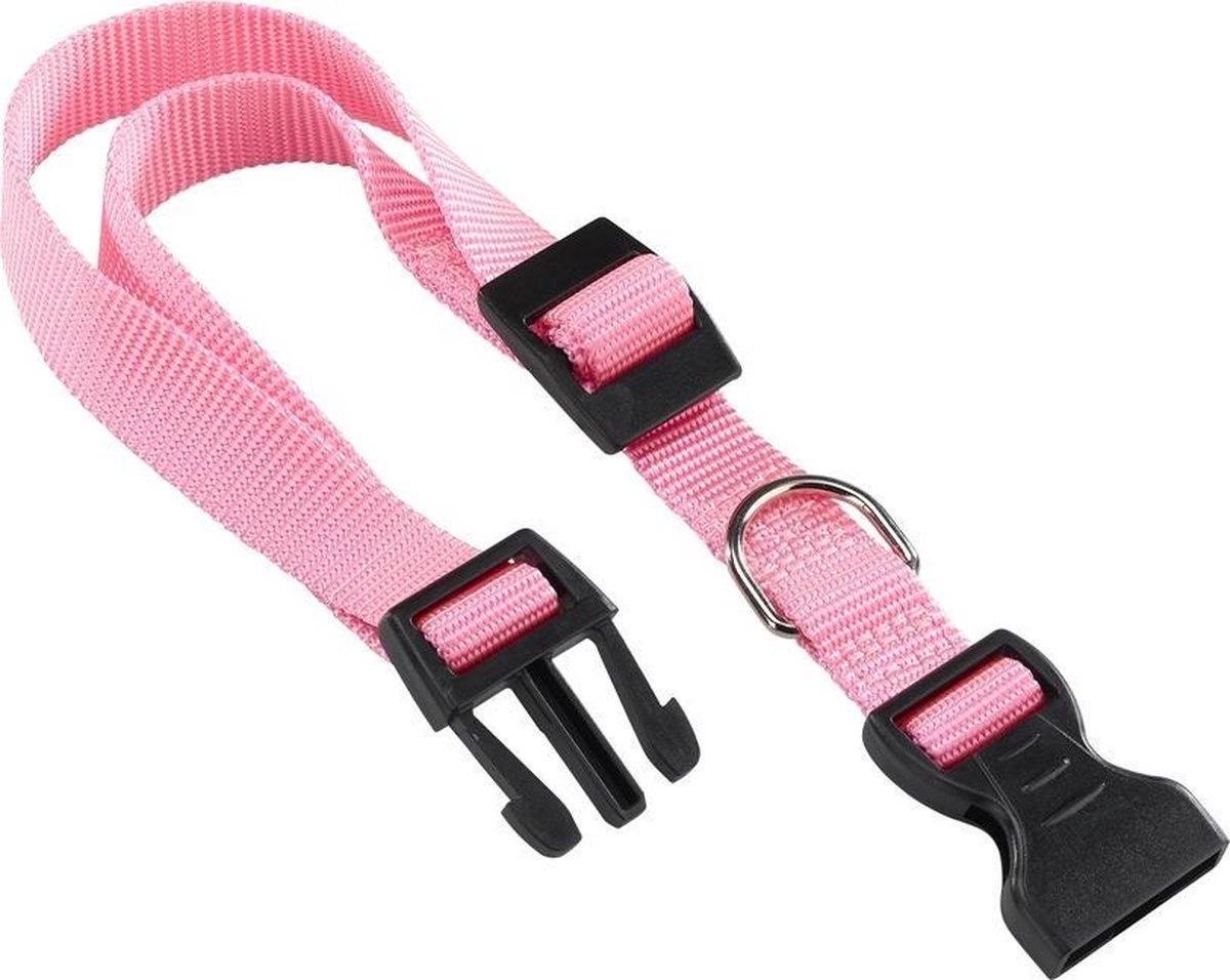 Ferplast Halsband Honden Club 56 Cm Nylon Roze/zwart
