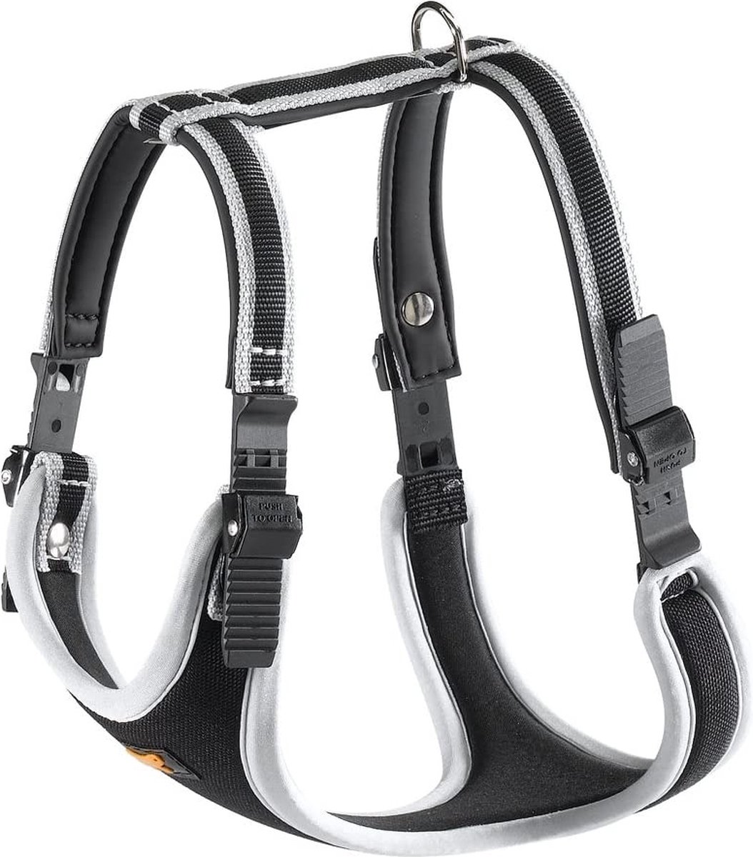 Ferplast Hondentuigje Ergocomfort 65 Cm Nylon Zwart/grijs