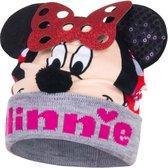 Minnie Mouse - Muts - Grijs - Maat 54 - 7-8 jaar