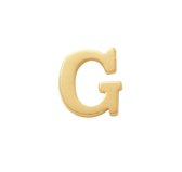 New Bling 9SVG 901G Gouden oorknopje - Letter - G - half paar - 14krt - Goud