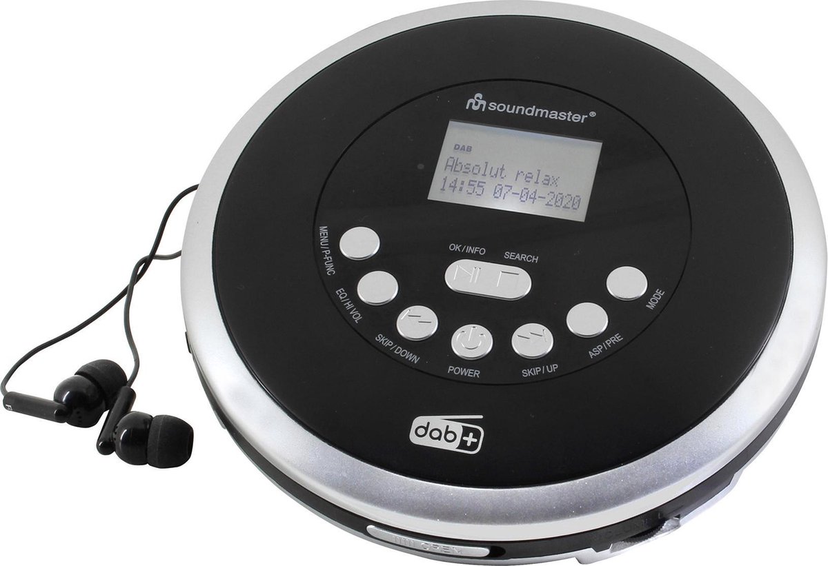 Discriminerend regio gebruiker Soundmaster CD9290SW - Portable CD/MP3-speler met DAB+ en oplaadbare  batterij | bol.com