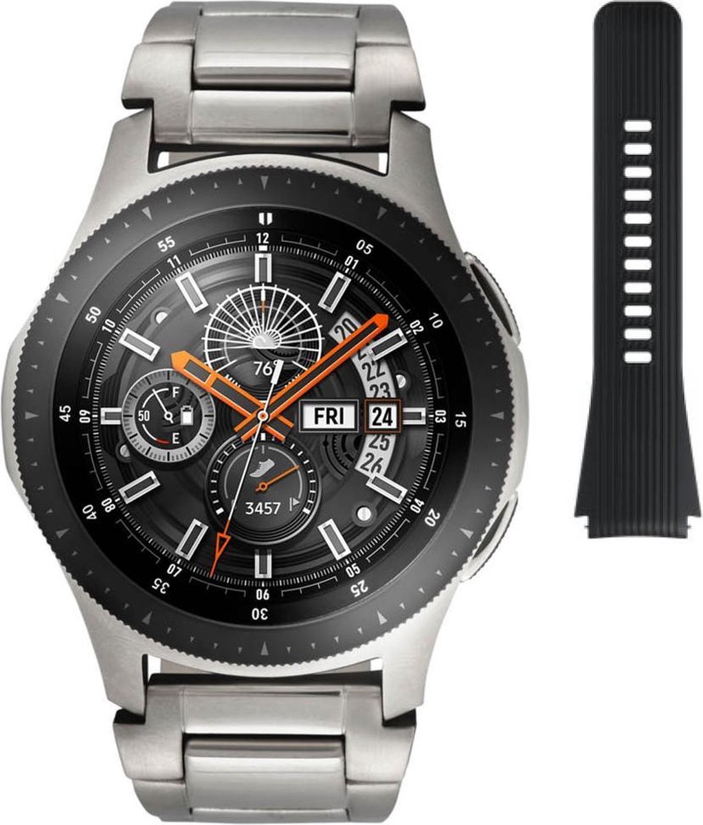 fles werkelijk ervaring Samsung Galaxy Watch - Smartwatch heren - Special Edition - 46mm - Zilver |  bol.com