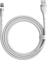 Baseus Zinc Magnetische USB-C 5A Fast Charging Data Kabel Wit