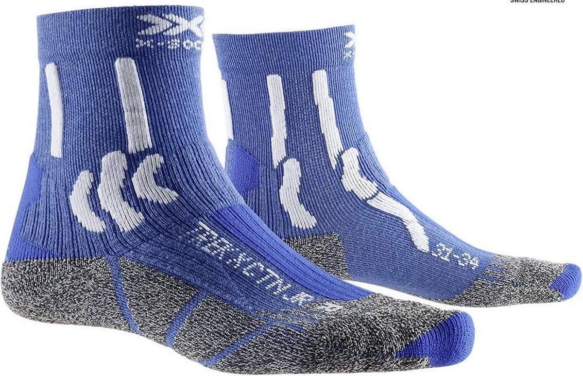 X-socks Wandelsokken Trex X Junior Katoen Blauw Maat 35/38