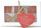 Giftset Love - geschenkset - 6 zeepjes in hartvorm - fairtrade