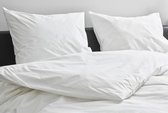 Kepri Dekbedovertrek - Tweepersoons - Percale Katoen - Preppy White - Duurzaam - 400TC - 200 x 220 cm