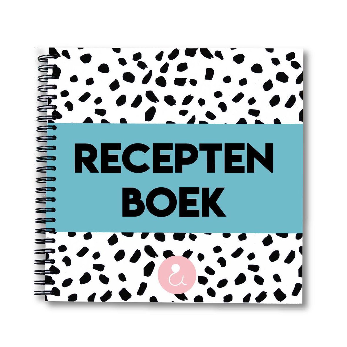Receptenboek invulboek - Receptenboek verzamelboek - Recepten verzamelboek - Receptenboek lichtblauw - Studio Ins & Outs - Studio Ins & Outs