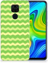 Smartphone hoesje Xiaomi Redmi Note9 TPU Case Waves Green
