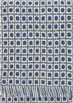 Lapuan Kankurit zachte wollen deken Corona in blauw/grijs