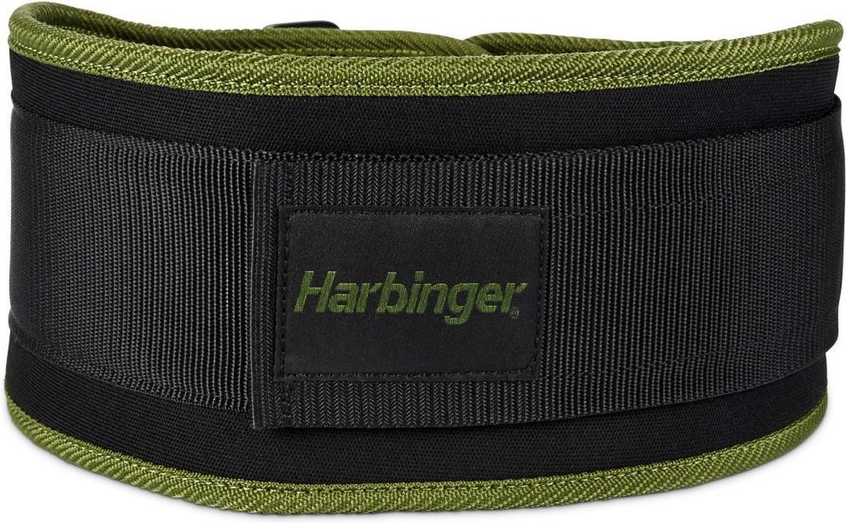 Harbinger - 5 Inch Foam Core Riem Mannen - Fitness Riem - Sport Riem - Gewichtsriem - Groen - M
