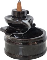 Backflow wierookbrander rond 10.5x13x11 cm