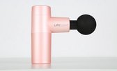 LifeLoom® Krachtige Mini Pocket Massagegun Roze - Mini Uitvoering - Makkelijk Mee Te nemen - 5 snelheden - Fasciaal Therapie - Spiermassage - Trigger Point - Nek - Rug - Armen - Benen - Spier