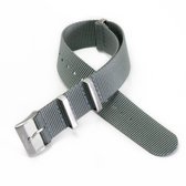 Chibuntu® horloge band - Nato Strap - Grijs - 22 mm