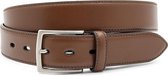 Miguel Bellido Sport Cognac  riem - heren en dames riem - 3.5 cm breed - Cognac - Echt Leer - Taille: 90cm - Totale lengte riem: 105cm