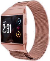 Eyzo Fitbit Ionic band- Roestvrijstaal- Rosé roze- Large