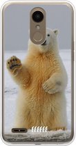 LG K10 (2018) Hoesje Transparant TPU Case - Polar Bear #ffffff