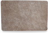 Placemats Leer Taupe Rechthoek Set 2 Stuks | Coaster Queen