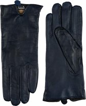 Laimböck Leren handschoenen dames model Sirmione  Kleur: Navy, Maat: 8.5