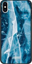 iPhone Xs Max Hoesje TPU Case - Cracked Ice #ffffff