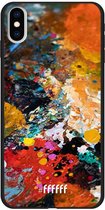 6F hoesje - geschikt voor iPhone Xs Max -  TPU Case - Colourful Palette #ffffff