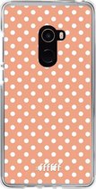 Xiaomi Mi Mix 2 Hoesje Transparant TPU Case - Peachy Dots #ffffff