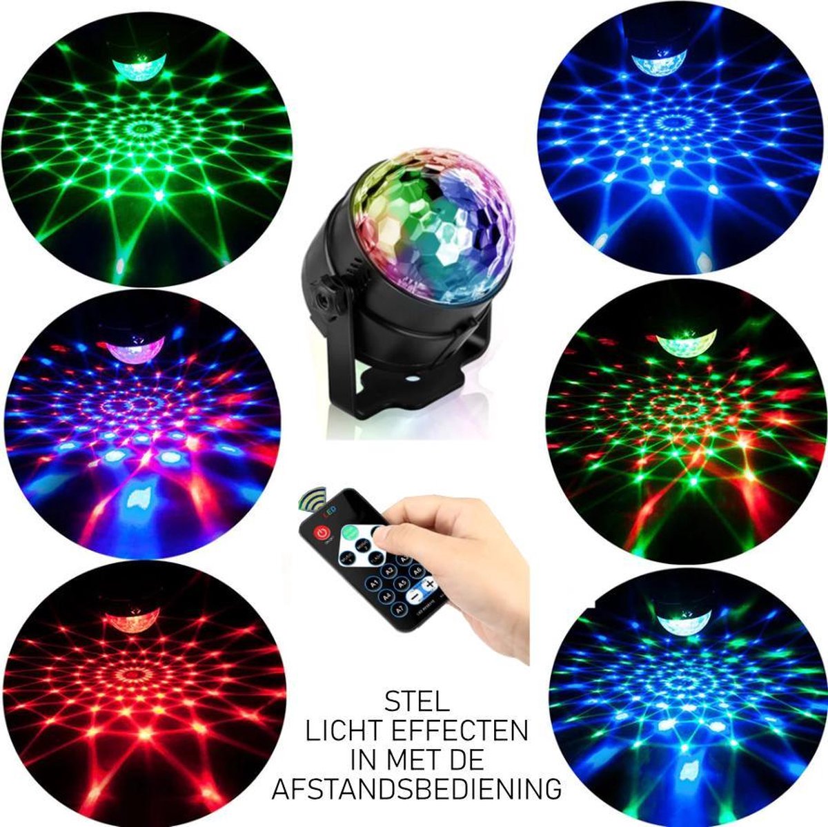 Roterende Discolamp| Discobal | Disco| Feest |Verlichting | Party Light LED  Lamp |... | bol.com