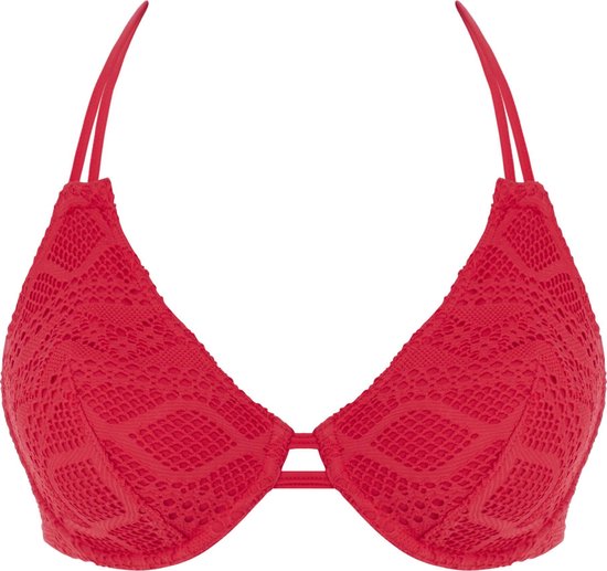 Freya - SUNDANCE UW Halter Bikini Top - RED - Vrouwen - Maat 70E