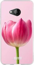 HTC U Play Hoesje Transparant TPU Case - Pink Tulip #ffffff