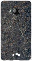 HTC U Play Hoesje Transparant TPU Case - Golden Glitter Marble #ffffff