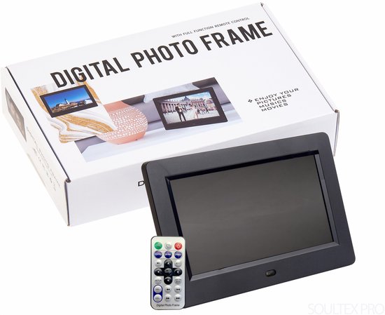 Digitale fotolijst - Soultex PRO® - Digitale fotolijst met USB en Video -  Inclusief... | bol.com