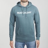 Duo Central Matchday Voetbal Hoodie - Groenblauw - Maat L