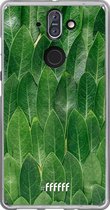 Nokia 8 Sirocco Hoesje Transparant TPU Case - Green Scales #ffffff