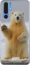 Huawei P30 Pro Hoesje Transparant TPU Case - Polar Bear #ffffff