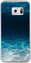 Samsung Galaxy S6 Edge Hoesje Transparant TPU Case - Lets go Diving #ffffff