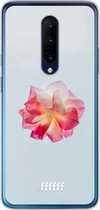 OnePlus 7 Pro Hoesje Transparant TPU Case - Rouge Floweret #ffffff
