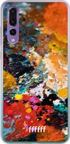 6F hoesje - geschikt voor Huawei P30 -  Transparant TPU Case - Colourful Palette #ffffff