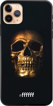 iPhone 11 Pro Max Hoesje TPU Case - Gold Skull #ffffff