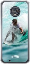 Motorola Moto G6 Hoesje Transparant TPU Case - Boy Surfing #ffffff
