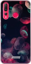 Huawei P30 Lite Hoesje Transparant TPU Case - Jellyfish Bloom #ffffff