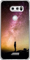 LG V30 (2017) Hoesje Transparant TPU Case - Watching the Stars #ffffff