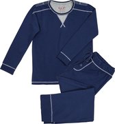 La V pyjamaset voor jongens donkerblauw 140-146