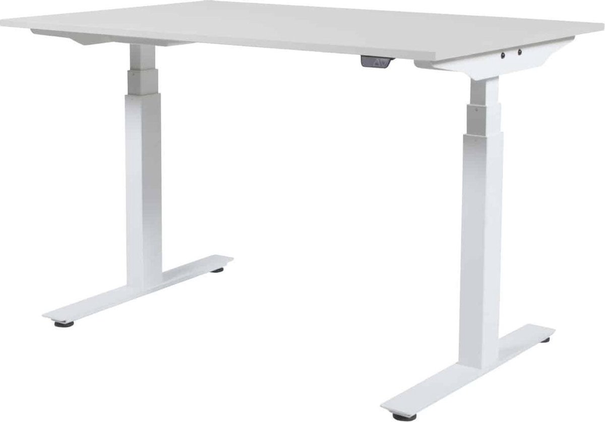 Schaffenburg Zit Sta Bureau - Plus Elek 140x80 krijtwit -wit frame