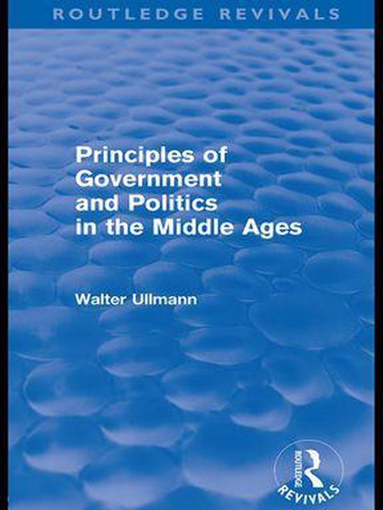Routledge Revivals: Walter Ullmann on Medieval Political The ... - cover