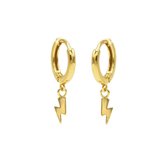 Karma - Hinged Hoops Symbols Lightning Gold M1957hin