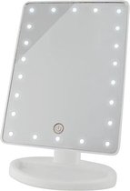 Spiegel met LED verlichting wit/Make up spiegel/Visagie spiegel /Scheerspiegel/Make up