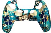 PS5 Controller Skin Silicone Hoes Playstation 5 - Camo Blauw - Cover - Hoesje - Siliconen skin case