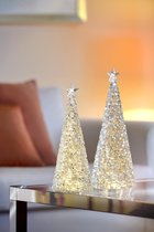 Sompex Glamor Kerstboom LED set H28cm en H33 cm