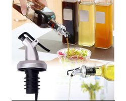 Olijfolie Dispenser - Olie Schenker - Schenktuit met Dop - Azijn en Olie - Wijn Schenker - Lekvrij - Schenkdop voor wijn, fles of cocktail - Bar accessoire - Rubberen afsluitring